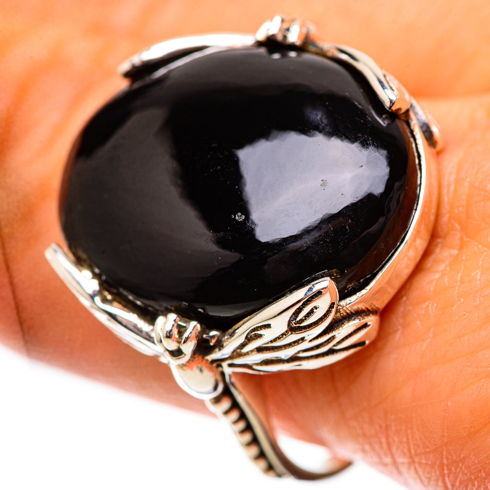 Black Onyx Ring Size 9.75 (925 Sterling Silver) RING139061
