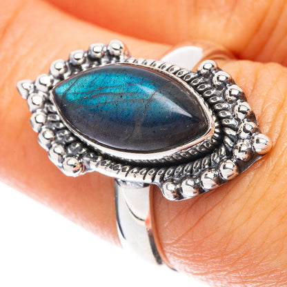 Labradorite 925 Sterling Silver Ring Size 6.75 (925 Sterling Silver) R5382