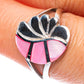 Mother Of Pearl Inlay Ring Size 7.5 (925 Sterling Silver) R2889
