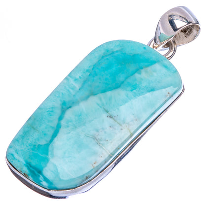 Larimar Pendant 1 5/8" (925 Sterling Silver) P43101