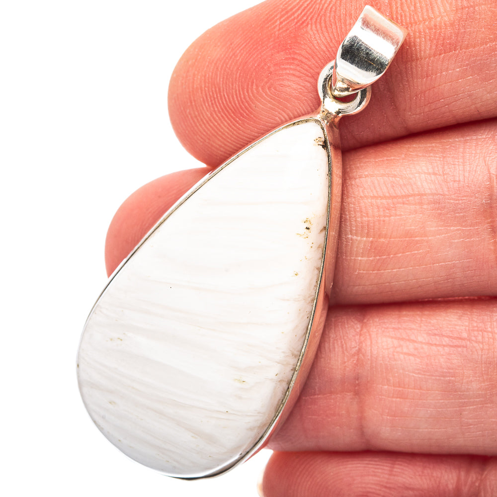 Scolecite  Pendant 2" (.925 Sterling Silver)