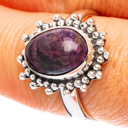 Mexican Purple Opal (Morado) Ring Size 8 (925 Sterling Silver) R5090