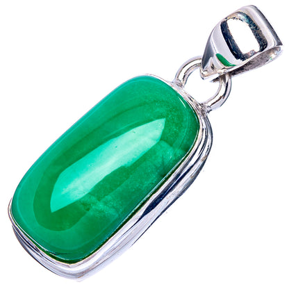 Chrysoprase Pendant 1 1/4" (925 Sterling Silver) P42450