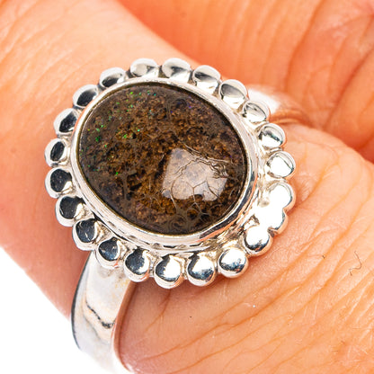 Rare Andamooka Opal Ring Size 7 (.925 Sterling Silver)