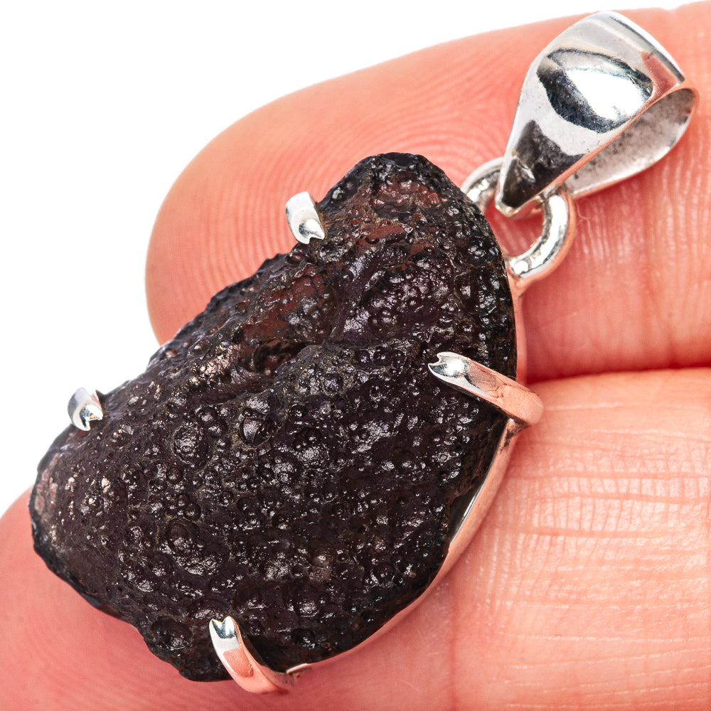 Rare Agni Manitite Pendant 1 1/4" (925 Sterling Silver) P41603