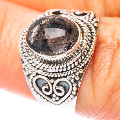 Tourmalinated Quartz Ring Size 6.5 (925 Sterling Silver) R3967