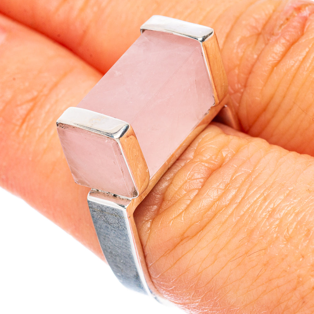 Premium Rose Quartz 925 Sterling Silver Ring Size 7 Ana Co R3641
