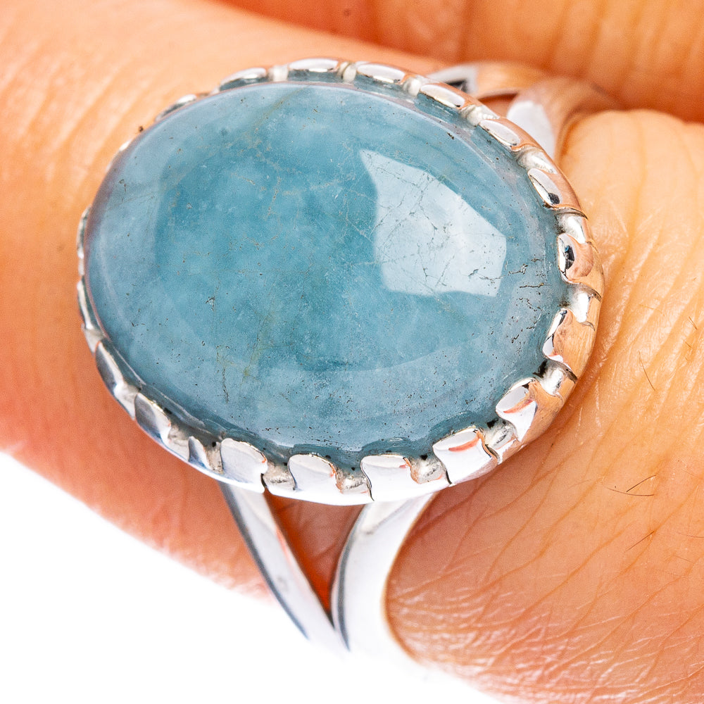 Aquamarine Ring Size 7.75 (925 Sterling Silver) R2327