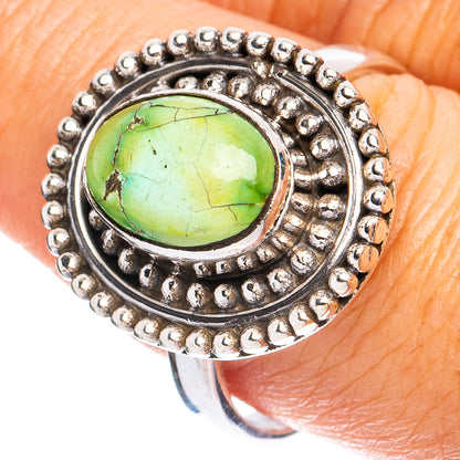 Rare Sonoran Gold Turquoise Ring Size 8.75 (925 Sterling Silver) R8578