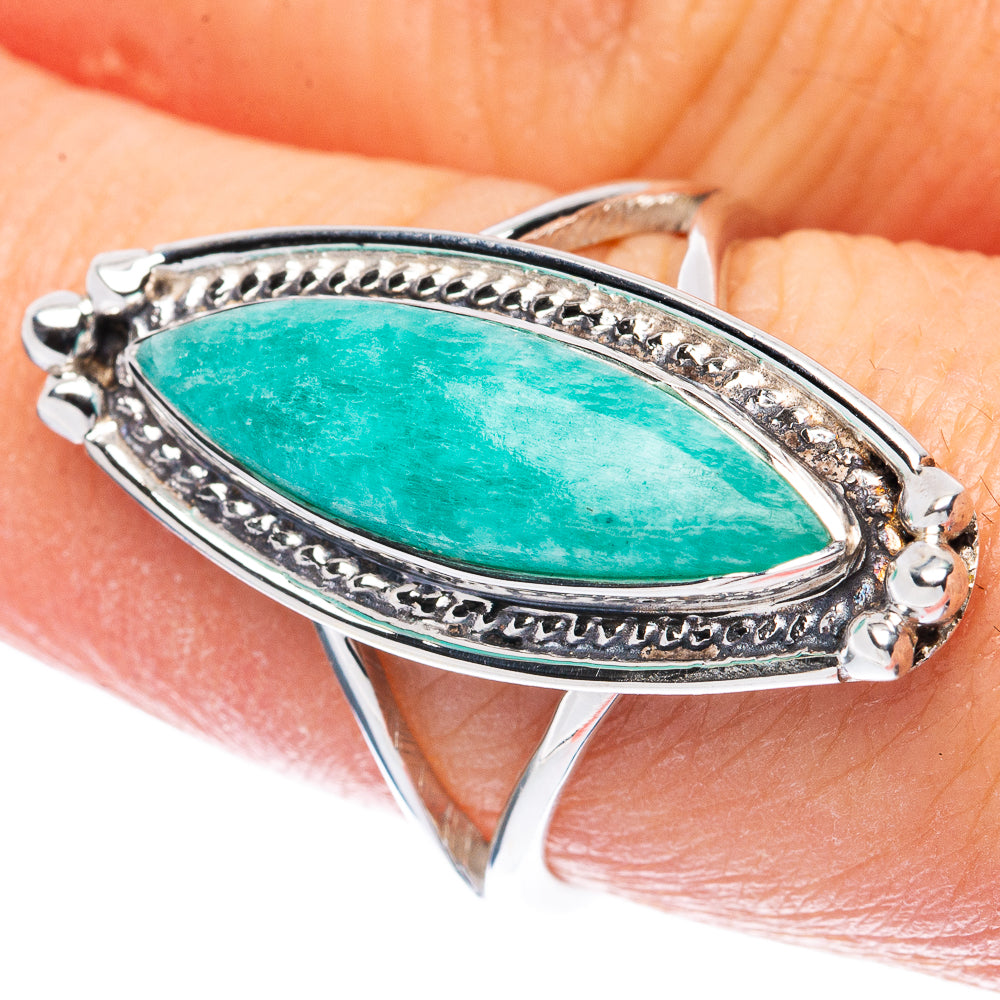 Premium Amazonite Ring Size 7.75 (925 Sterling Silver) R2646