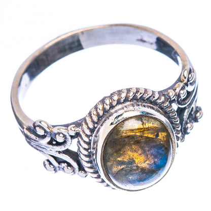 Labradorite Dainty Ring Size 5.75 (925 Sterling Silver) R146989