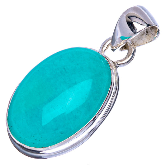 Amazonite Pendant 1 1/8" (925 Sterling Silver) P41789