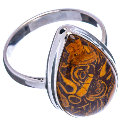 Coquina Fossil Ring Size 11 (.925 Sterling Silver)