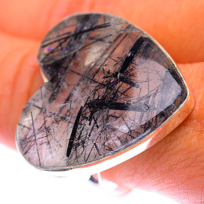 Large Tourmalinated Quartz Ring Size 10.75 (925 Sterling Silver) RING140012