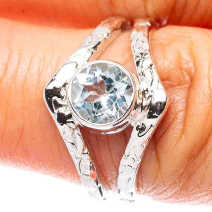 Asc Premium Blue Topaz Ring Size 6.75 (925 Sterling Silver) R3500