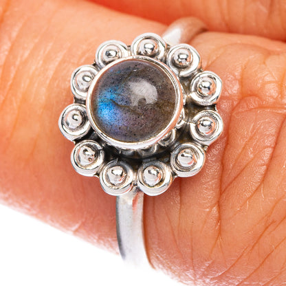 Labradorite Dainty Ring Size 5.75 (925 Sterling Silver) R1069