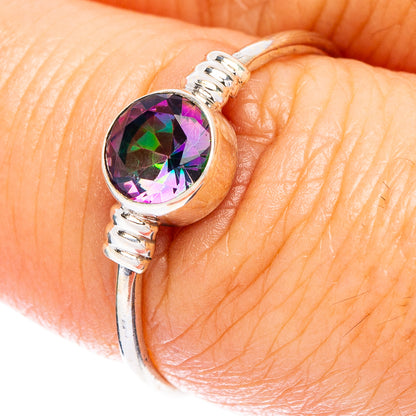 Mystic Topaz Dainty Ring Size 8 (925 Sterling Silver) R146936