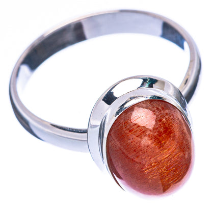 Sunstone Ring Size 8.25 (925 Sterling Silver) R2115