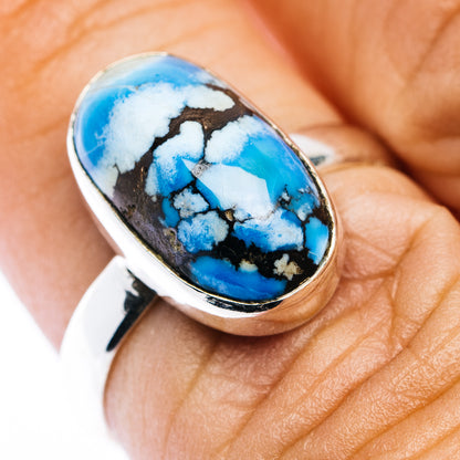 Golden Hills Turquoise Ring Size 7 (.925 Sterling Silver)