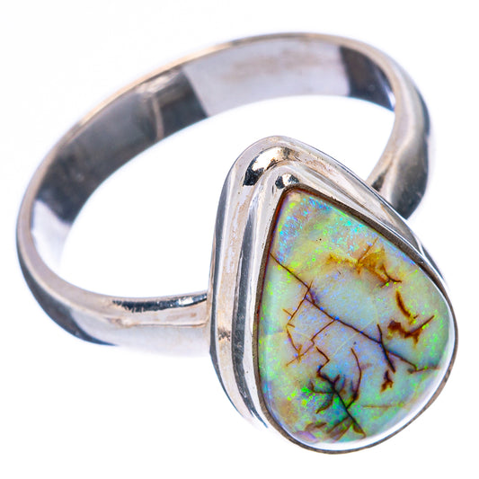 Rare Sterling Opal Ring Size 7.25 (925 Sterling Silver) R4388