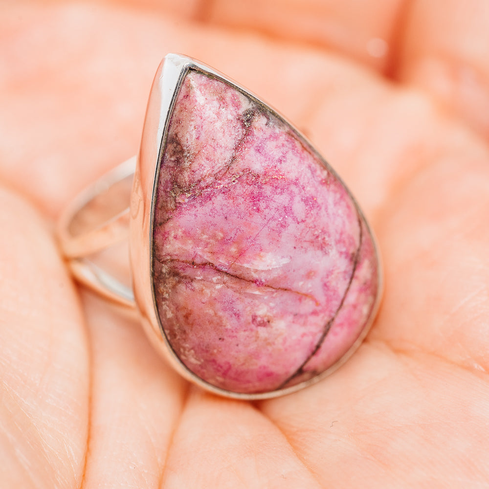 Premium Cobalto Calcite Ring Size 9 (.925 Sterling Silver)