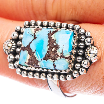 Rare Golden Hills Turquoise Ring Size 9 (925 Sterling Silver) R2874