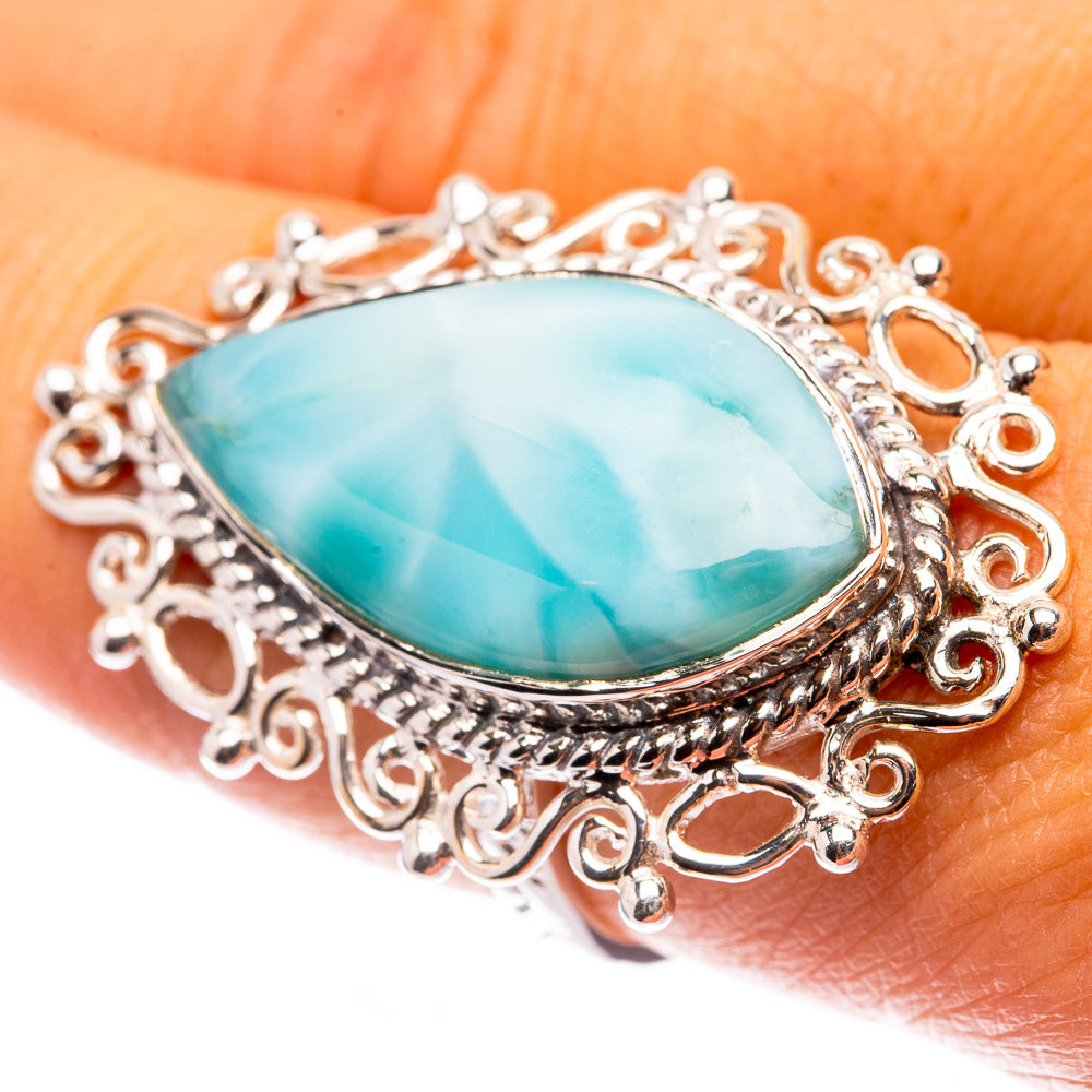 Signature Larimar Ring Size 8.25 (925 Sterling Silver) R141728