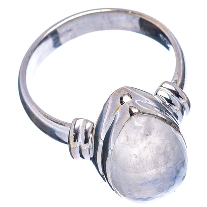 Rainbow Moonstone Ring Size 6 (.925 Sterling Silver)
