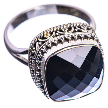 Black Onyx 925 Sterling Silver Ring Size 11.75
