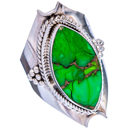 Green Copper Composite Turquoise Ring Size 6 (925 Sterling Silver) R146537