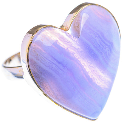 Large Blue Lace Agate Ring Size 9.75 (925 Sterling Silver) RING140014