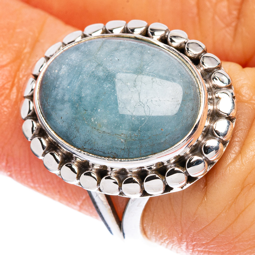 Aquamarine Ring Size 6 (925 Sterling Silver) R2326