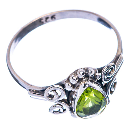 Peridot Dainty Ring Size 7 (925 Sterling Silver) R145496