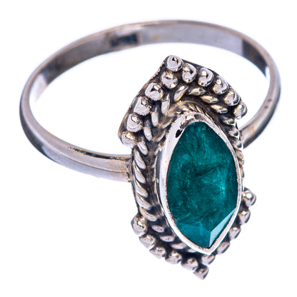 Emerald Dainty Ring Size 5.75 (925 Sterling Silver) R145646