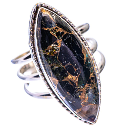 Large Mohave Black Onyx Ring Size 10 (925 Sterling Silver) R140659