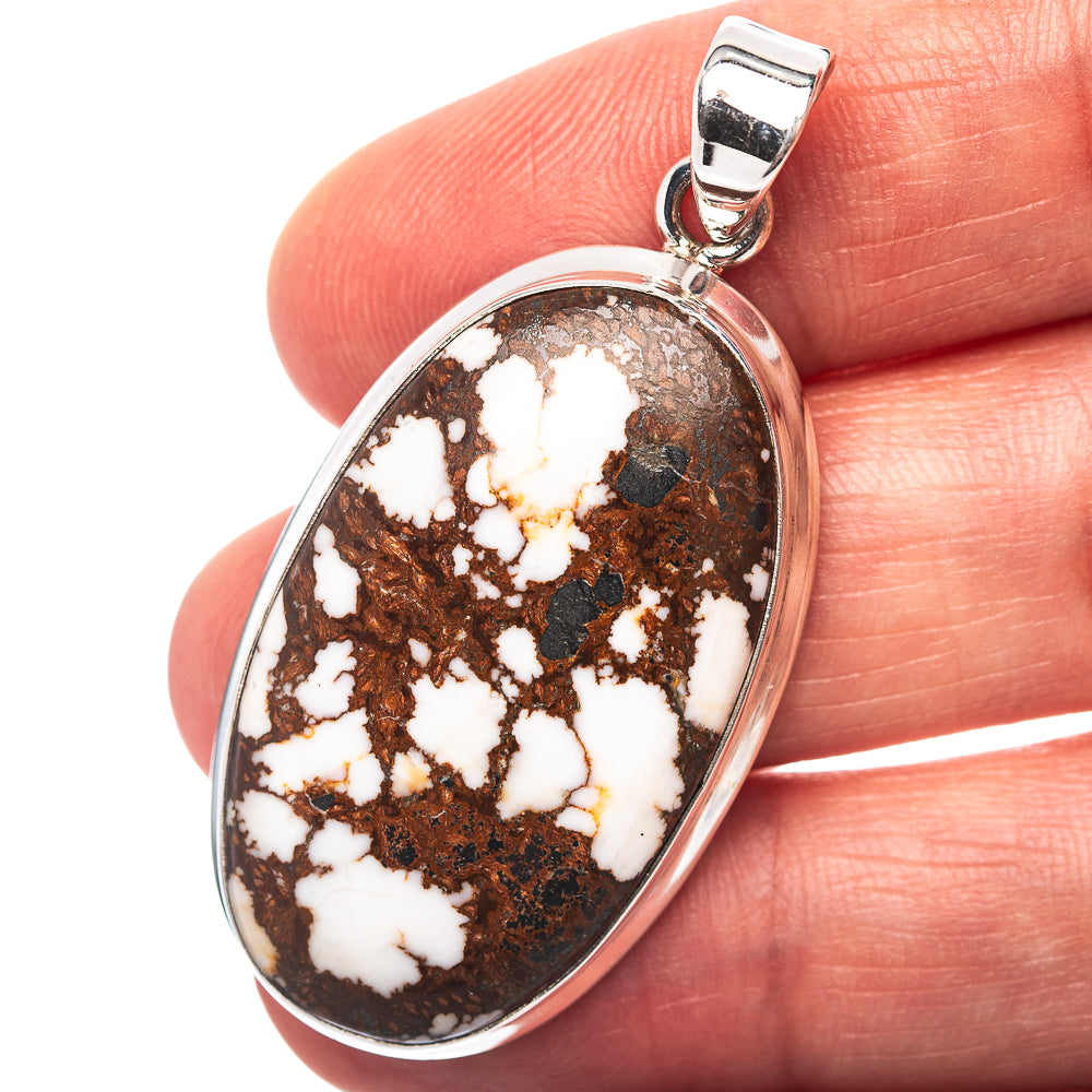 Premium Wild Horse Jasper Pendant 1 7/8" (.925 Sterling Silver)