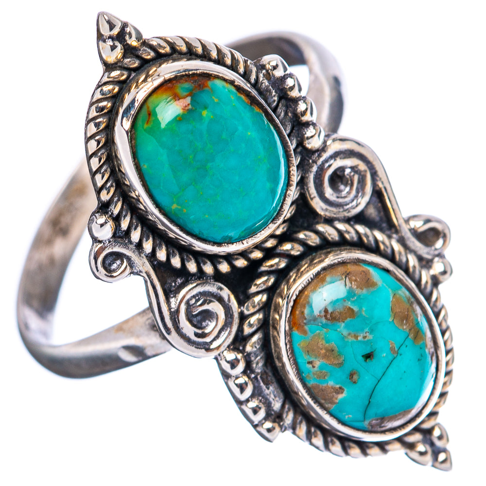 Mohave Turquoise Ring Size 9 Adjustable (.925 Sterling Silver)