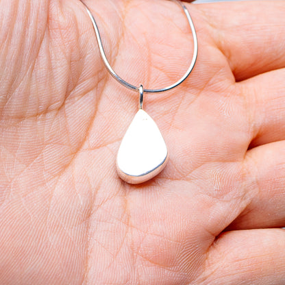 Australian Fire Opal Necklace 16" (.925 Sterling Silver)