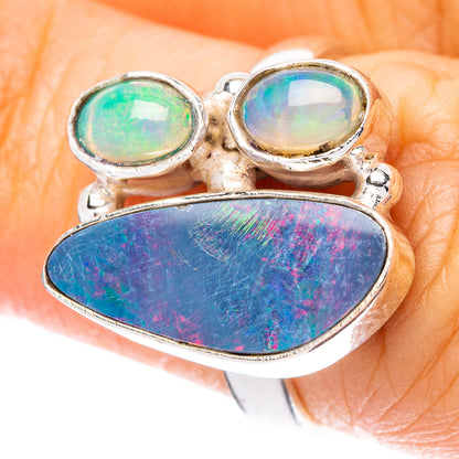 Rare Doublet Opal, Ethiopian Opal Ring Size 6 (925 Sterling Silver) R4382