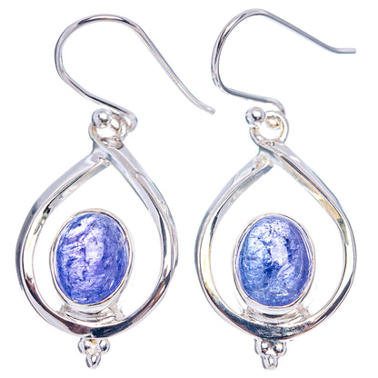 Premium Tanzanite Earrings 1 1/2" (.925 Sterling Silver)