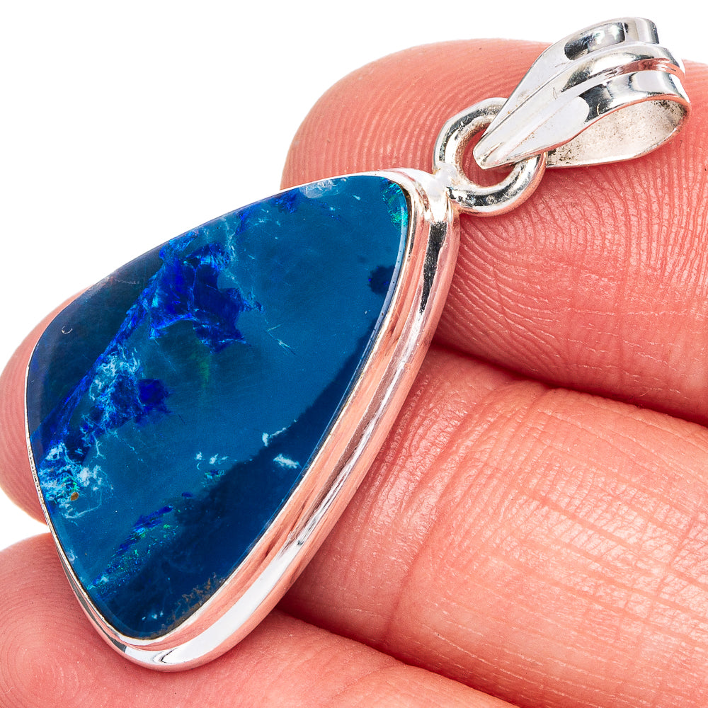 Rare Doublet Opal Pendant 1 3/8" (925 Sterling Silver) P40543