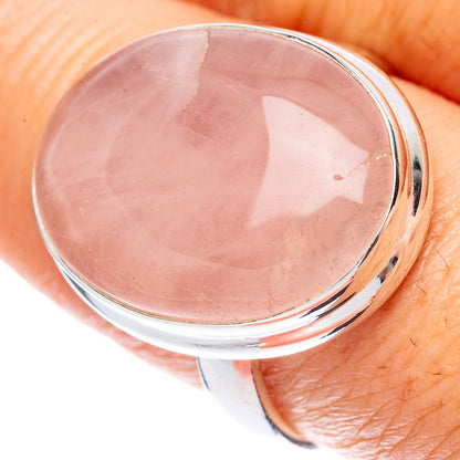 Rose Quartz Ring Size 9.5 (925 Sterling Silver) R2065