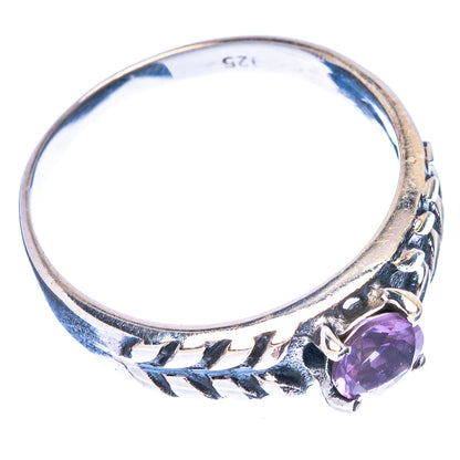 Faceted Amethyst Dainty Ring Size 7.75 (925 Sterling Silver) R146961