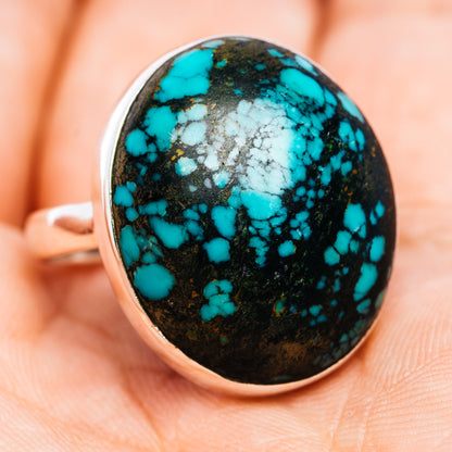 Tibetan Turquoise Ring Size 9.5 (.925 Sterling Silver)