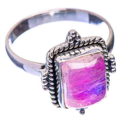 Pink Moonstone Ring Size 10.5 (925 Sterling Silver) R141574