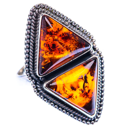Large Baltic Amber 925 Sterling Silver Ring Size 8.25 (925 Sterling Silver) RING140377