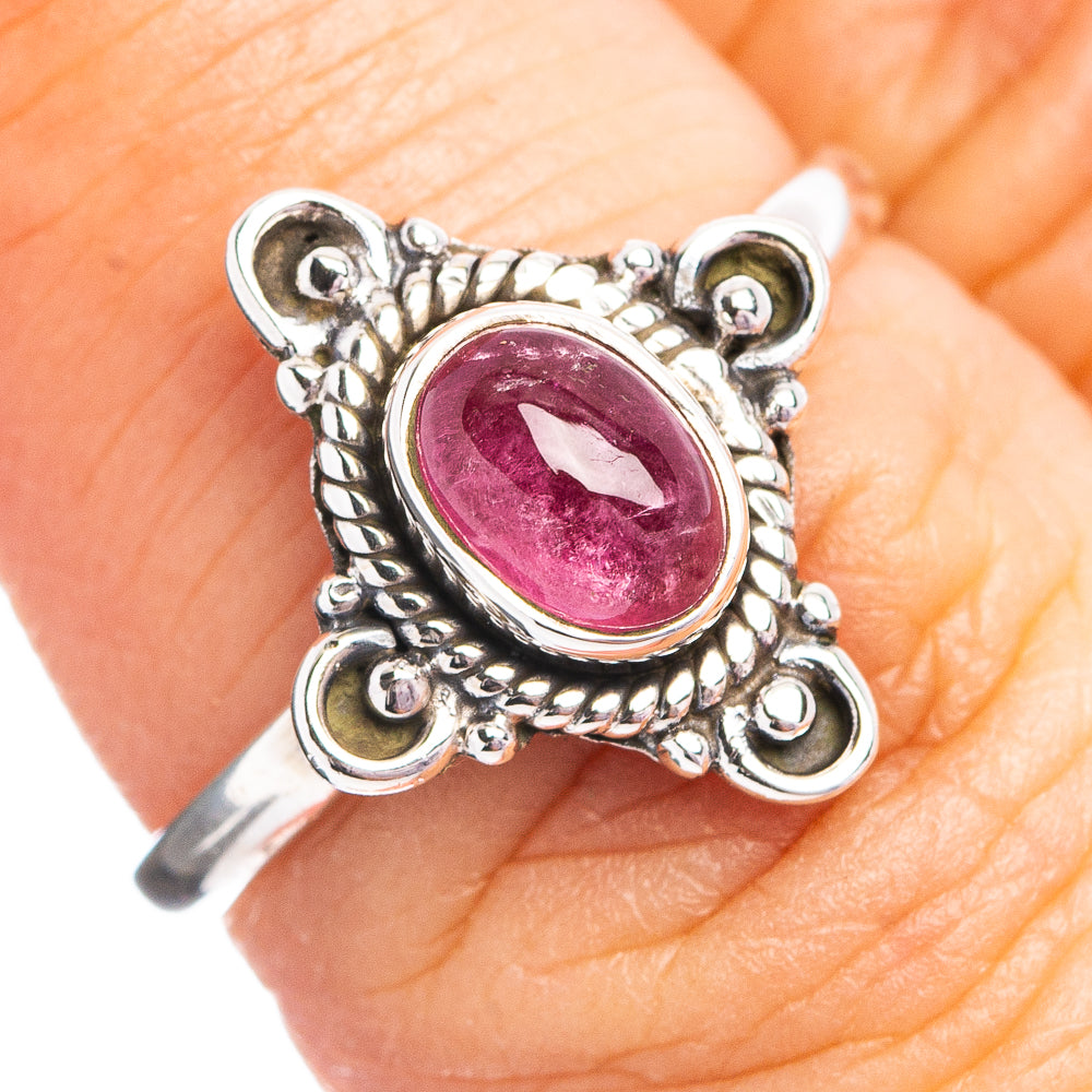 Pink Tourmaline Ring Size 7 (.925 Sterling Silver)