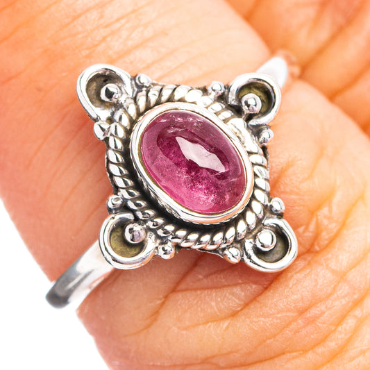 Pink Tourmaline Ring Size 7 (.925 Sterling Silver)