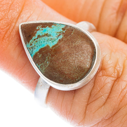 Number 8 Mine Turquoise Ring Size 5.75 (.925 Sterling Silver)