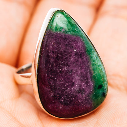 Fire Ruby Zoisite Ring Size 9.5 (.925 Sterling Silver)